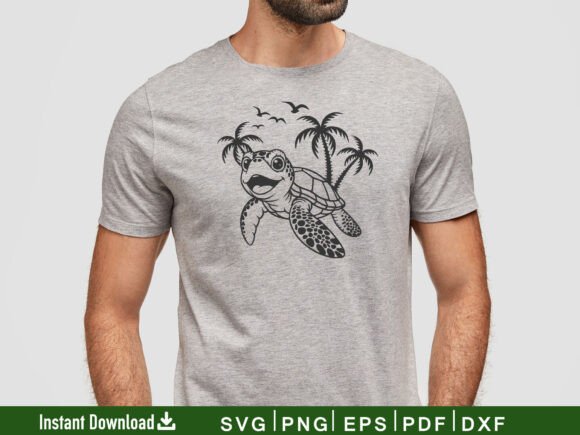 Adorable Turtle Svg, Animal Vector