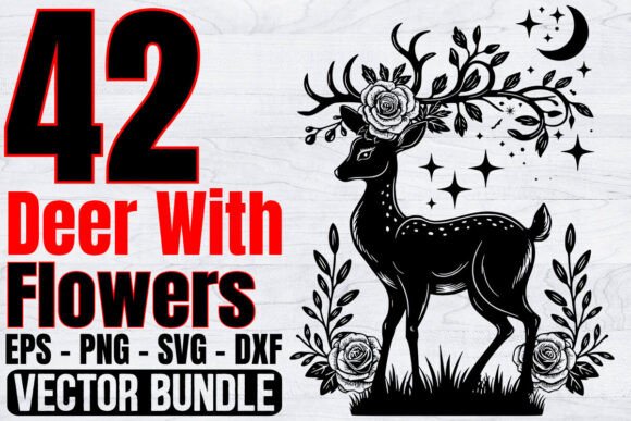 Deer With Flowers Svg Bundle Review