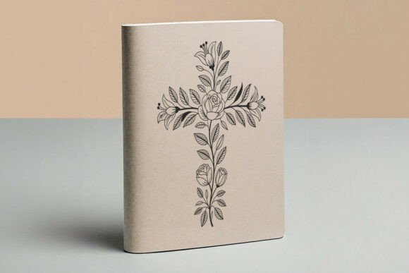 Floral Cross Svg - Christian Svg - Faith