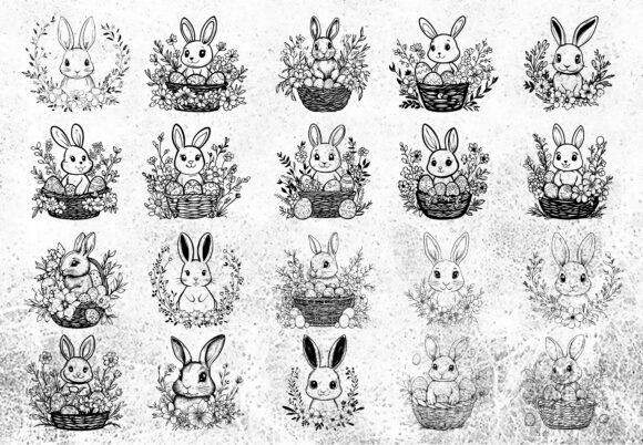 Floral Easter SVG Bundle Cutting File