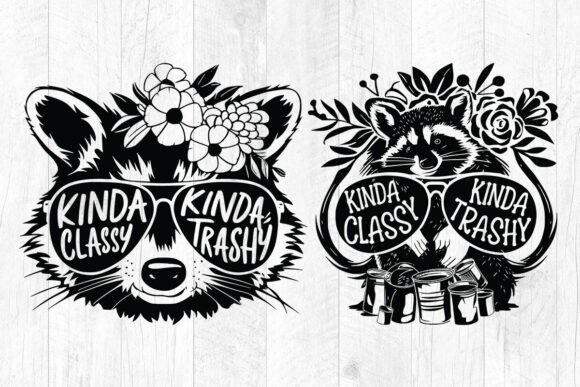 Floral Racoon Sunglasses Svg Png Files