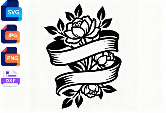 Floral Ribbon SVG Cut File Review