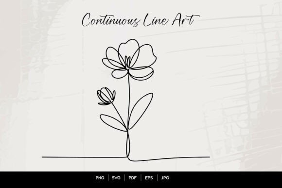 Flower One Line Art Review